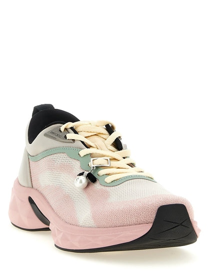 Jimmy Choo Multicolor Tencel Athletic Sneakers - HBPS Beauty & Fashion
