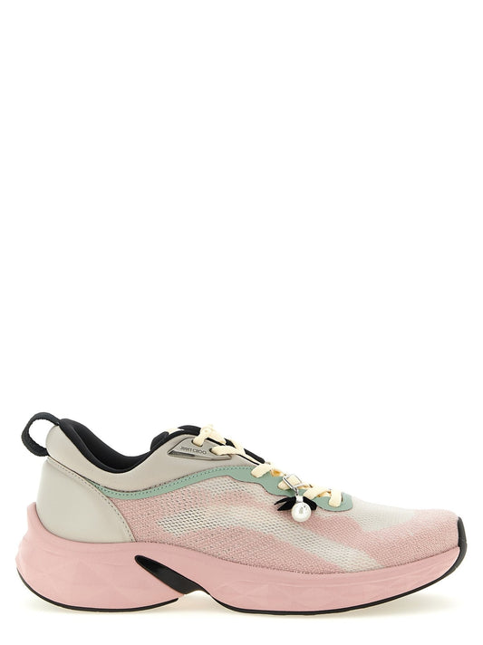 Jimmy Choo Multicolor Tencel Athletic Sneakers - HBPS Beauty & Fashion