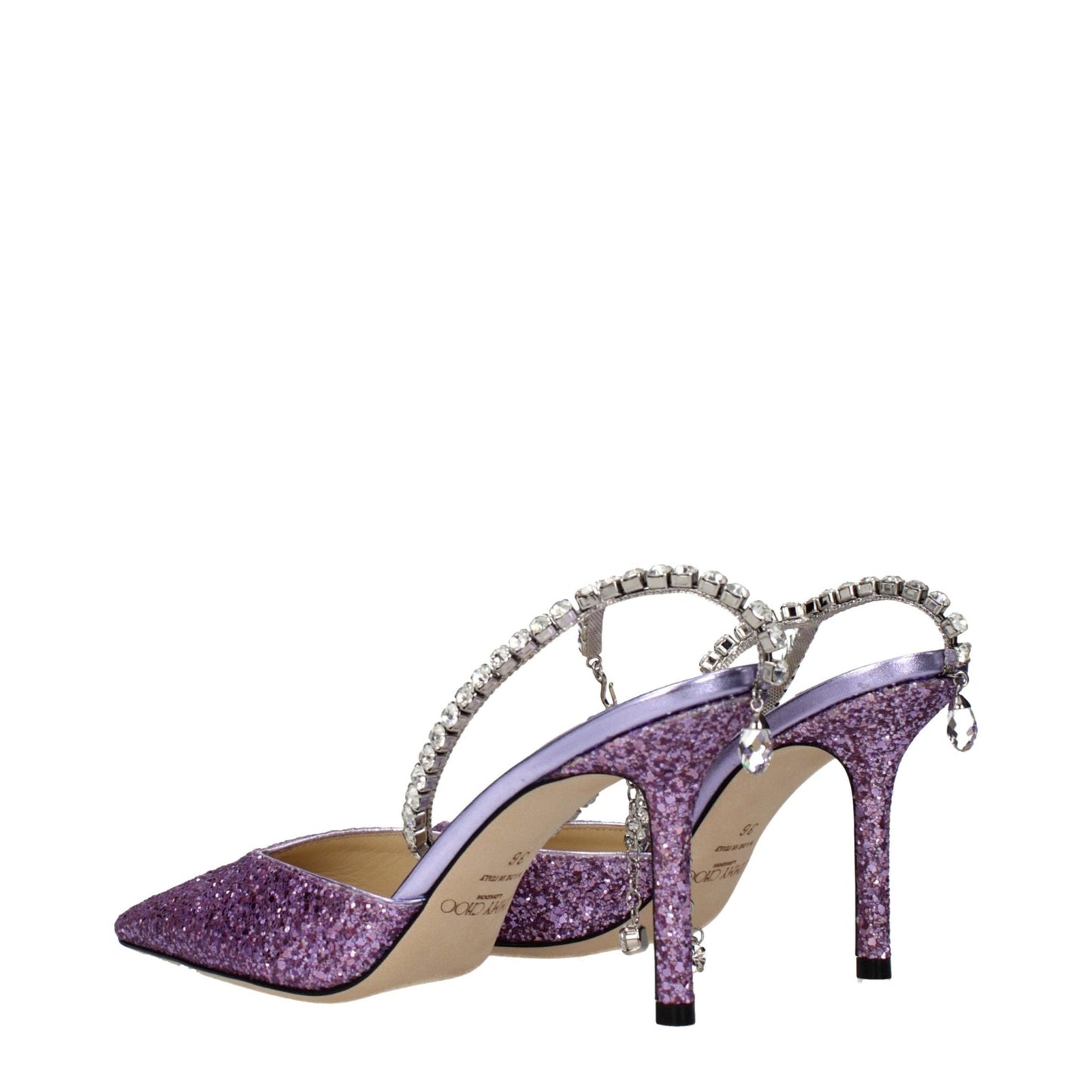 Jimmy Choo Purple Plastic Stiletto Heel Sandals - HBPS Beauty & Fashion