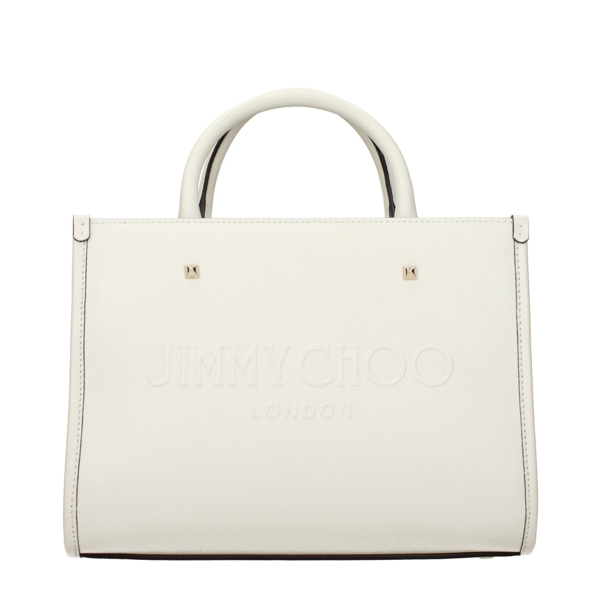 Jimmy Choo White Leather Handbag - HBPS Beauty & Fashion