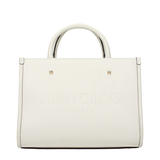 Jimmy Choo White Leather Handbag - HBPS Beauty & Fashion