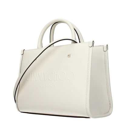 Jimmy Choo White Leather Handbag - HBPS Beauty & Fashion