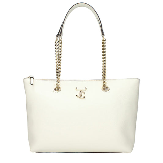 Jimmy Choo White Leather Shoulder Bag - HBPS Beauty & Fashion