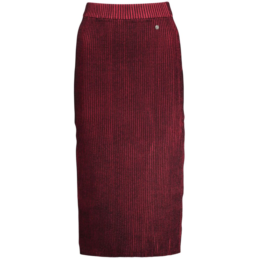 Jupe Desigual femme longue en viscose rouge – DE-48329 - HBPS Beauty & Fashion