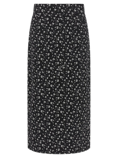 Jupe midi Dolce & Gabbana femme en soie noir et blanc – DO-344191 - HBPS Beauty & Fashion
