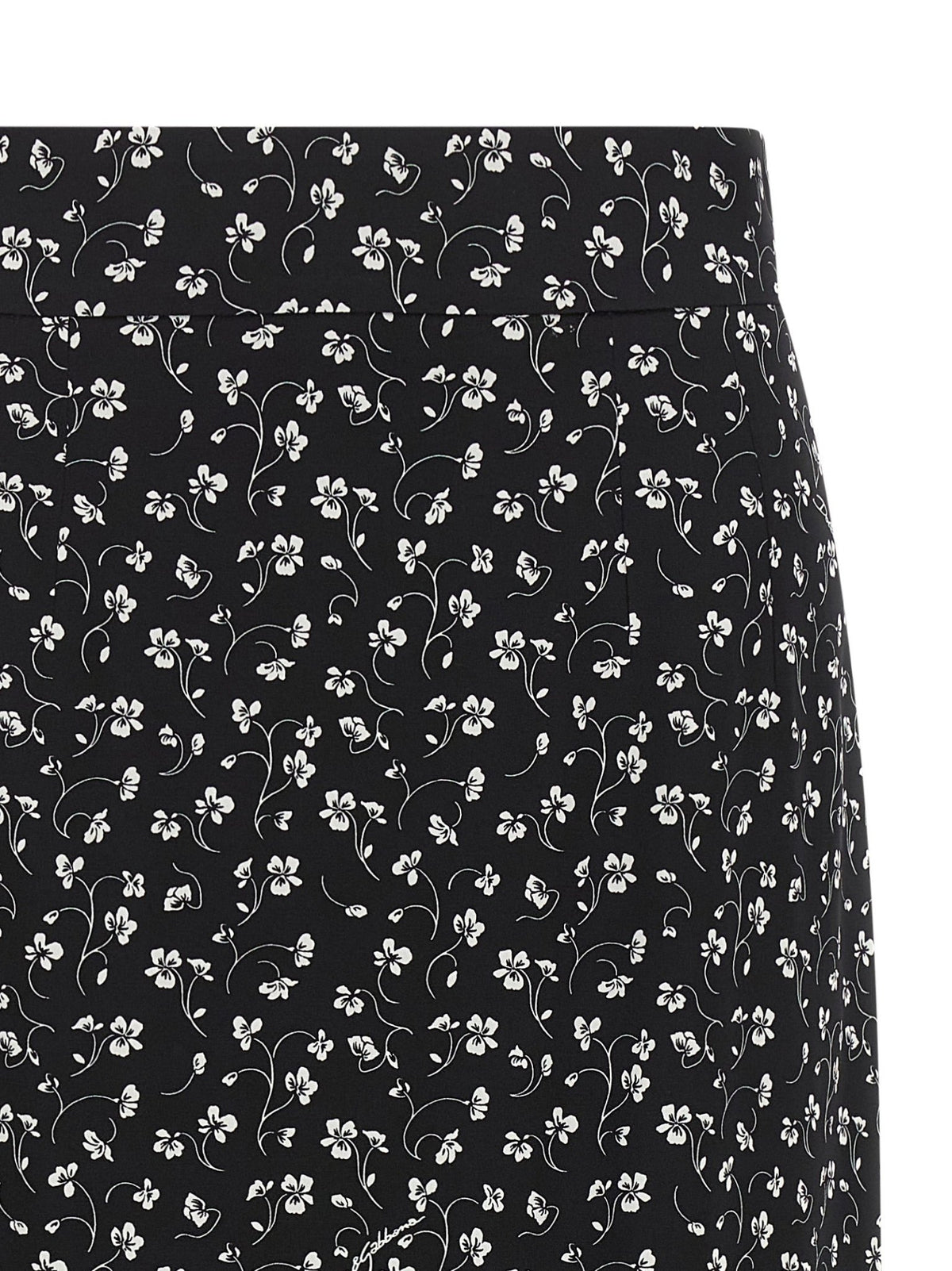 Jupe midi Dolce & Gabbana femme en soie noir et blanc – DO-344191 - HBPS Beauty & Fashion