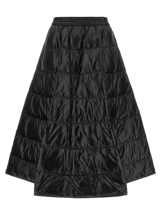 Jupe Moncler femme mi-longue en polyamide noir – MO-345801 - HBPS Beauty & Fashion