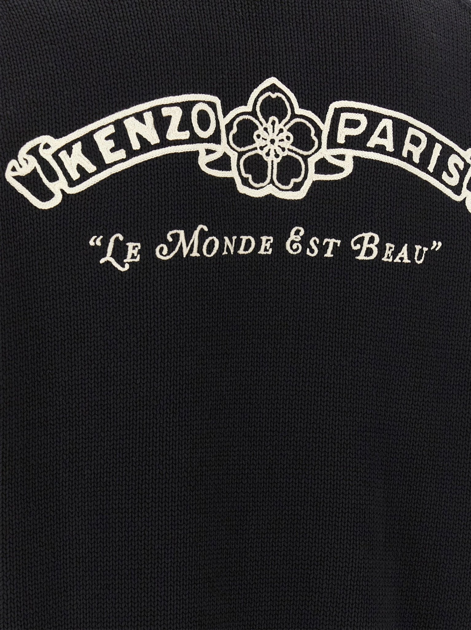 Kenzo Bicolor Cotton Cardigan - HBPS Beauty & Fashion