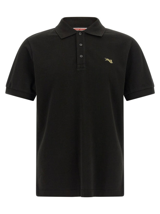 Kenzo Black Cotton Polo Shirt - HBPS Beauty & Fashion