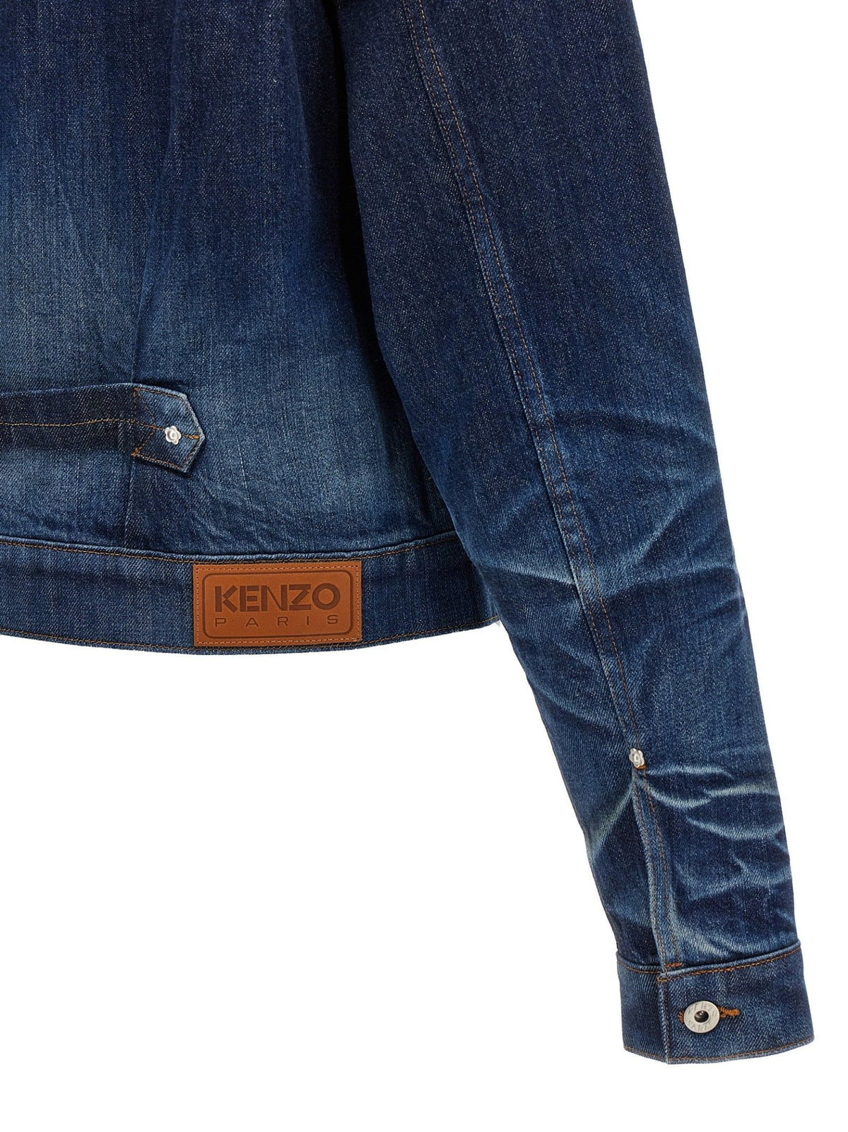 Kenzo Blue Cotton Denim Jacket - HBPS Beauty & Fashion