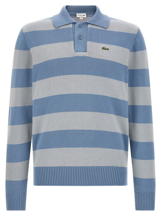 Lacoste Blue Cotton Polo Shirt - HBPS Beauty & Fashion
