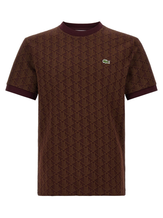 Lacoste Brown Polyester T-Shirt - HBPS Beauty & Fashion