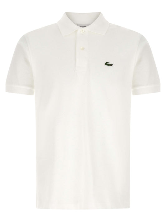 Lacoste White Cotton Polo Shirt - HBPS Beauty & Fashion