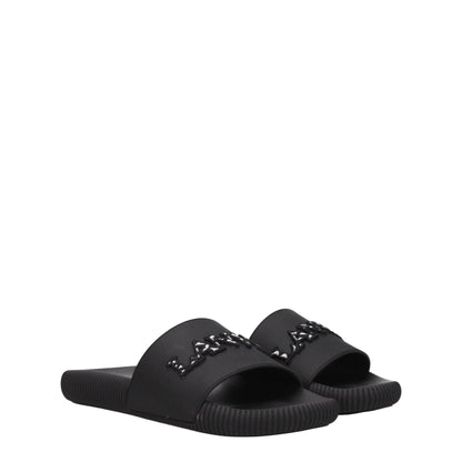 Lanvin Black Cotton Slippers - HBPS Beauty & Fashion