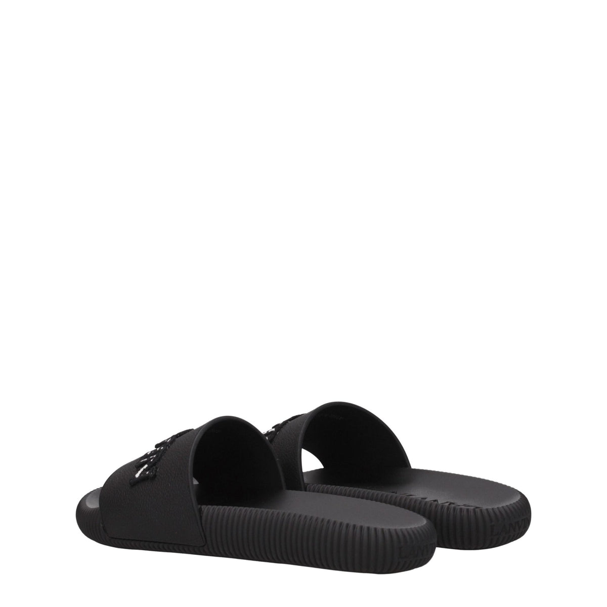 Lanvin Black Cotton Slippers - HBPS Beauty & Fashion