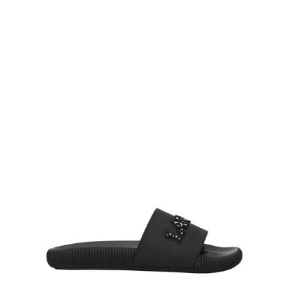 Lanvin Black Cotton Slippers - HBPS Beauty & Fashion