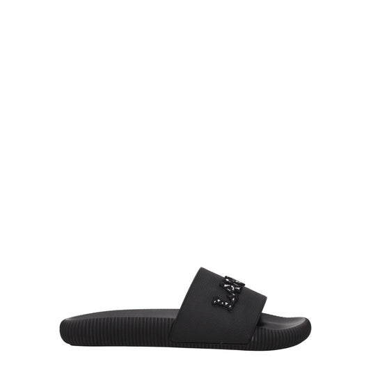 Lanvin Black Cotton Slippers - HBPS Beauty & Fashion