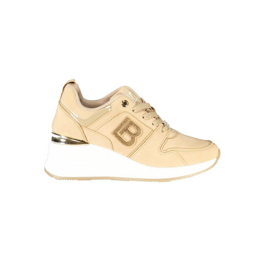 Laura Biagiotti Beige Polyester Women Sneaker - HBPS Beauty & Fashion
