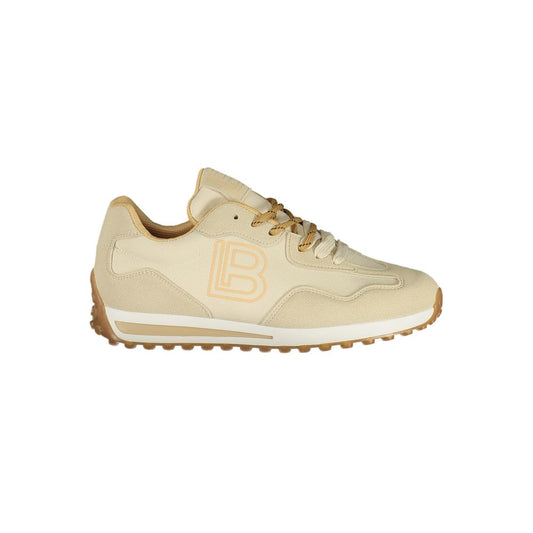 Laura Biagiotti Beige Polyurethane Women Sneaker - HBPS Beauty & Fashion