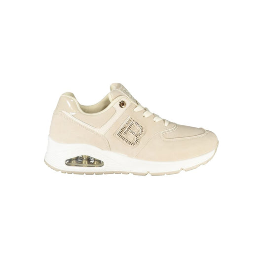 Laura Biagiotti Beige Polyurethane Women Sneaker - HBPS Beauty & Fashion
