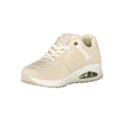 Laura Biagiotti Beige Polyurethane Women Sneaker - HBPS Beauty & Fashion