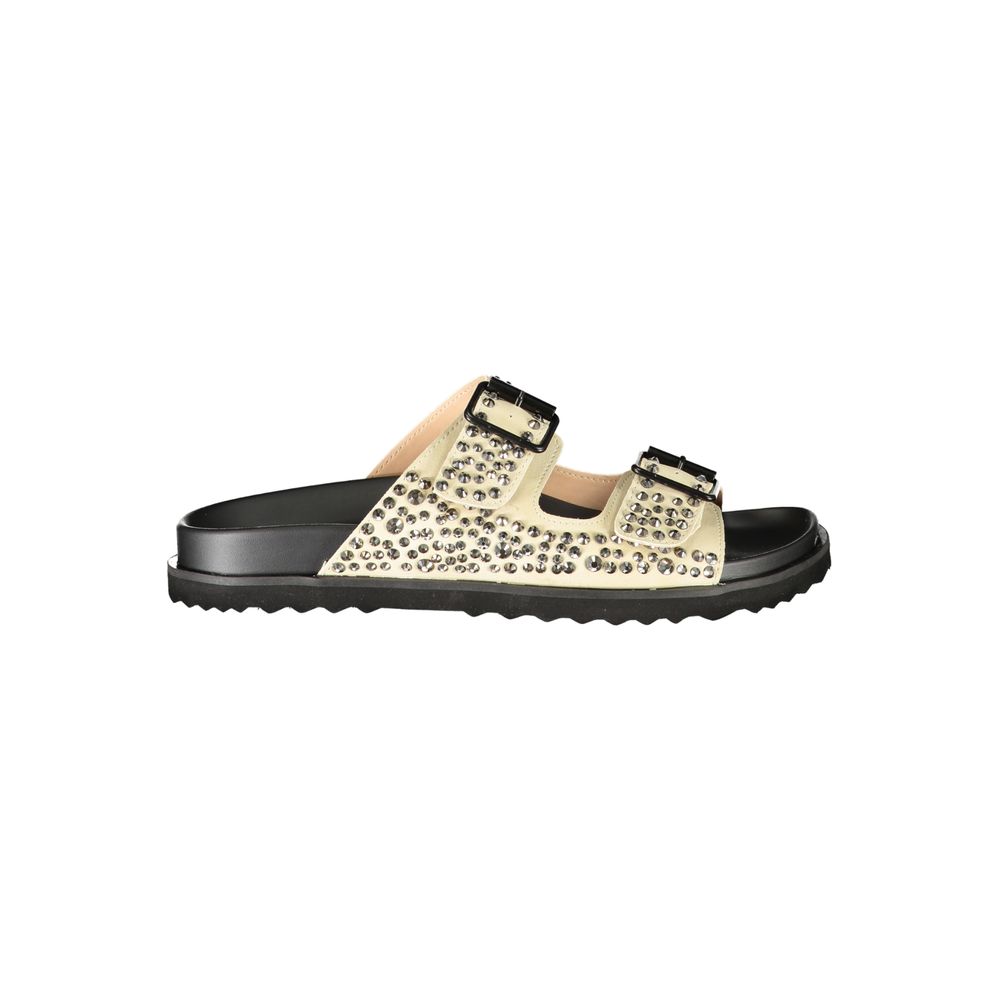 Laura Biagiotti Beige Polyurethane Women's Slipper - HBPS Beauty & Fashion