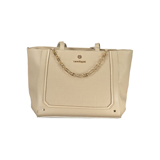 Laura Biagiotti Beige PVC Women Handbag - HBPS Beauty & Fashion