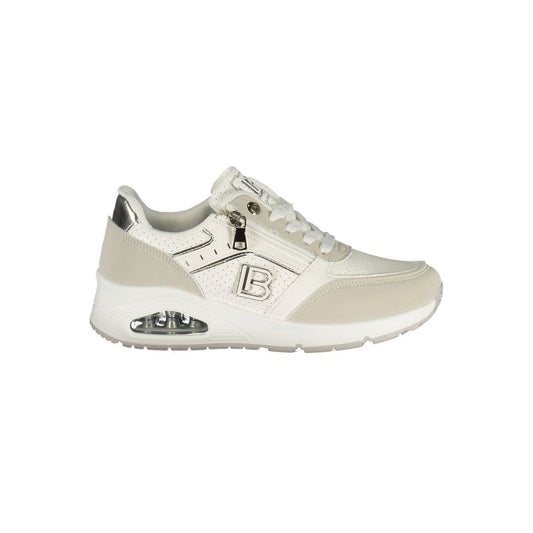 Laura Biagiotti Bianco Poliestere Women Sneaker - HBPS Beauty & Fashion