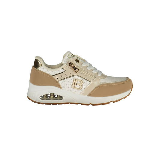 Laura Biagiotti Bianco Polyurethane Women Sneaker - HBPS Beauty & Fashion
