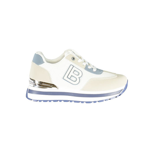 Laura Biagiotti Bianco Polyurethane Women Sneaker - HBPS Beauty & Fashion
