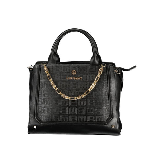 Laura Biagiotti Black PVC Women Handbag - HBPS Beauty & Fashion