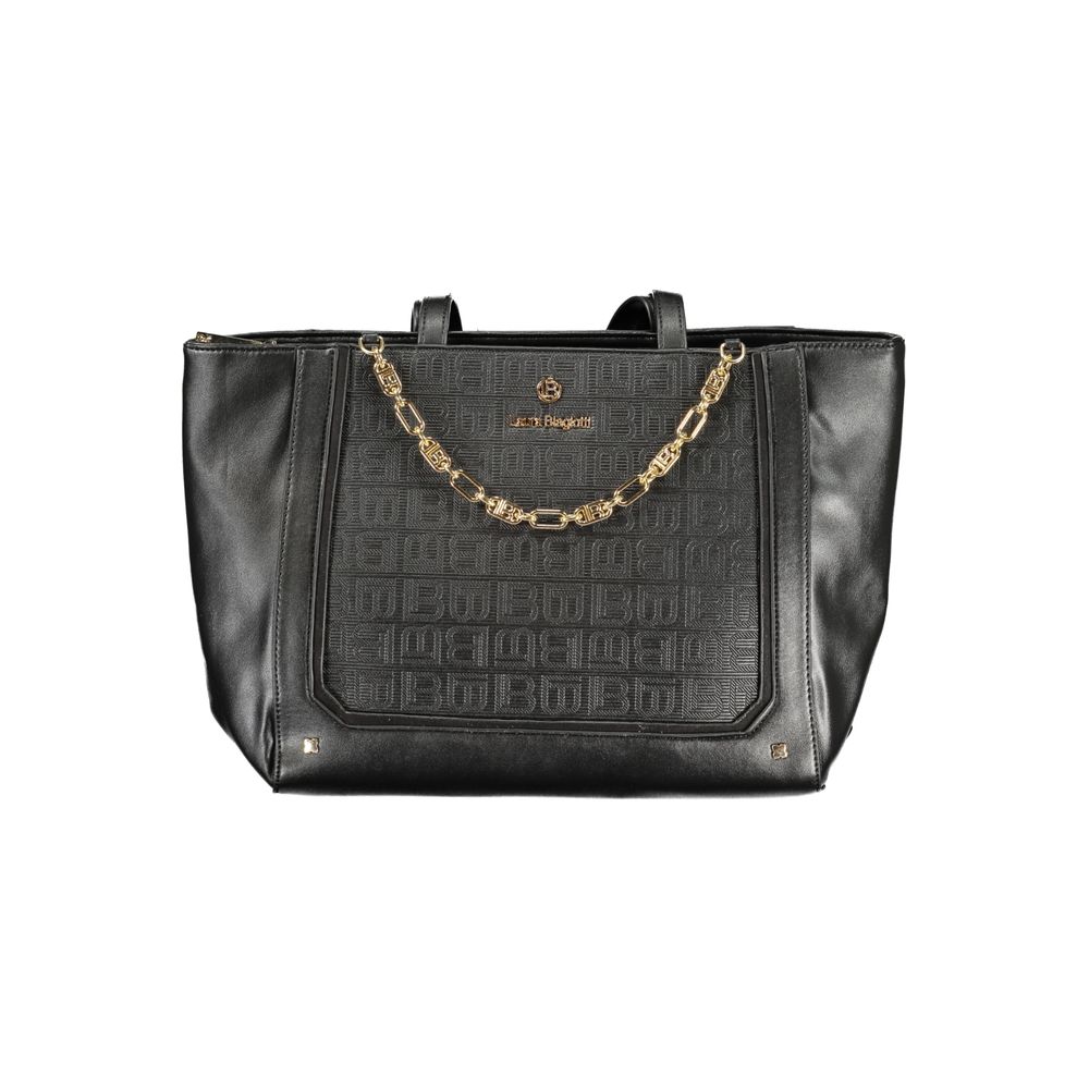 Laura Biagiotti Black PVC Women Handbag - HBPS Beauty & Fashion