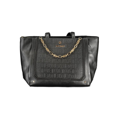Laura Biagiotti Black PVC Women Handbag - HBPS Beauty & Fashion