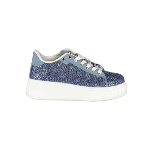 Laura Biagiotti Blue Polyurethane Women Sneaker - HBPS Beauty & Fashion
