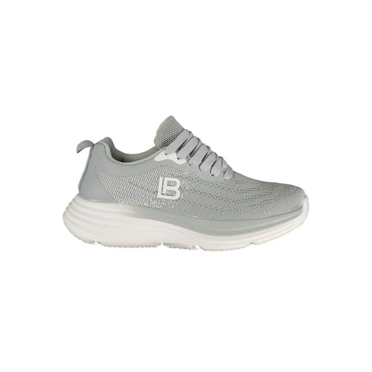 Laura Biagiotti Grigio Polyester Women Sneaker - HBPS Beauty & Fashion