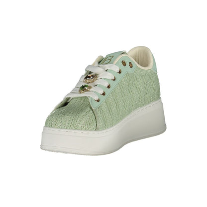 Laura Biagiotti Verde Poliuretano Women Sneaker - HBPS Beauty & Fashion