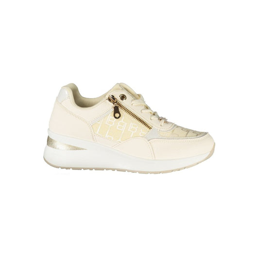 Laura Biagiotti White Polyurethane Women Sneaker - HBPS Beauty & Fashion