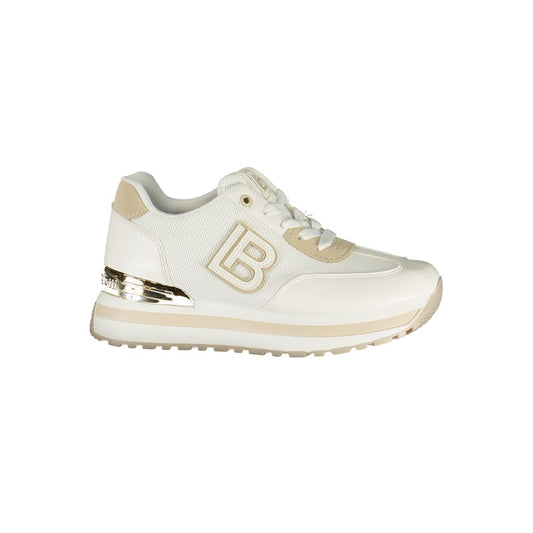 Laura Biagiotti White Polyurethane Women Sneaker - HBPS Beauty & Fashion