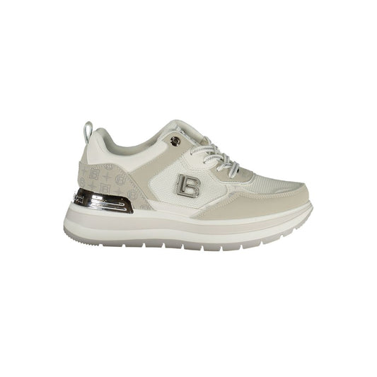 Laura Biagiotti White Polyurethane Women Sneaker - HBPS Beauty & Fashion