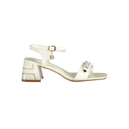 Laura Biagiotti White Polyurethane Women's Sandal - HBPS Beauty & Fashion