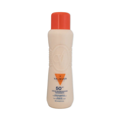 Leche hidratante bronceadora de zanahorias facial y corporal SPF 50 - 480 ml