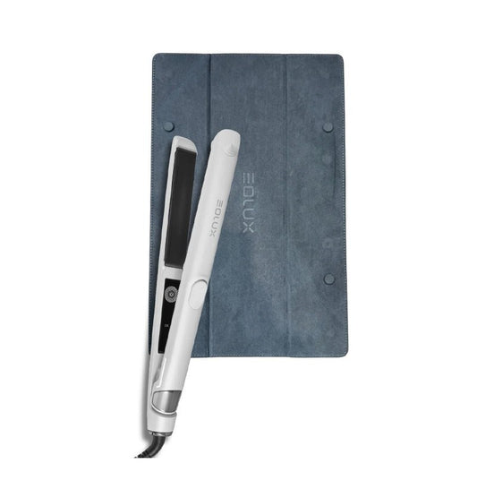 Lisseur EOLUX NanoTech Pro Vanity – Étui Cuir Magnétique – Perle