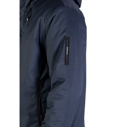 Manteau EA7 Emporio Armani homme Caban en polyester bleu – EA-16867500010 - HBPS Beauty & Fashion