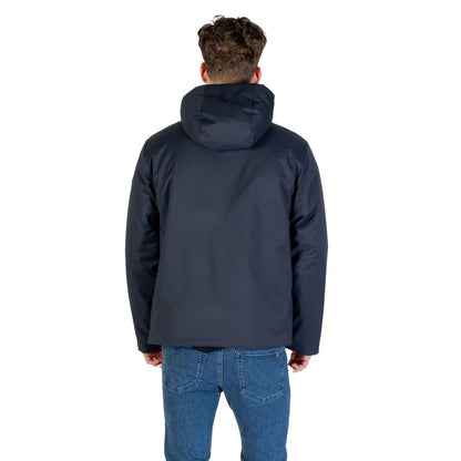 Manteau EA7 Emporio Armani homme Caban en polyester bleu – EA-16867500010 - HBPS Beauty & Fashion