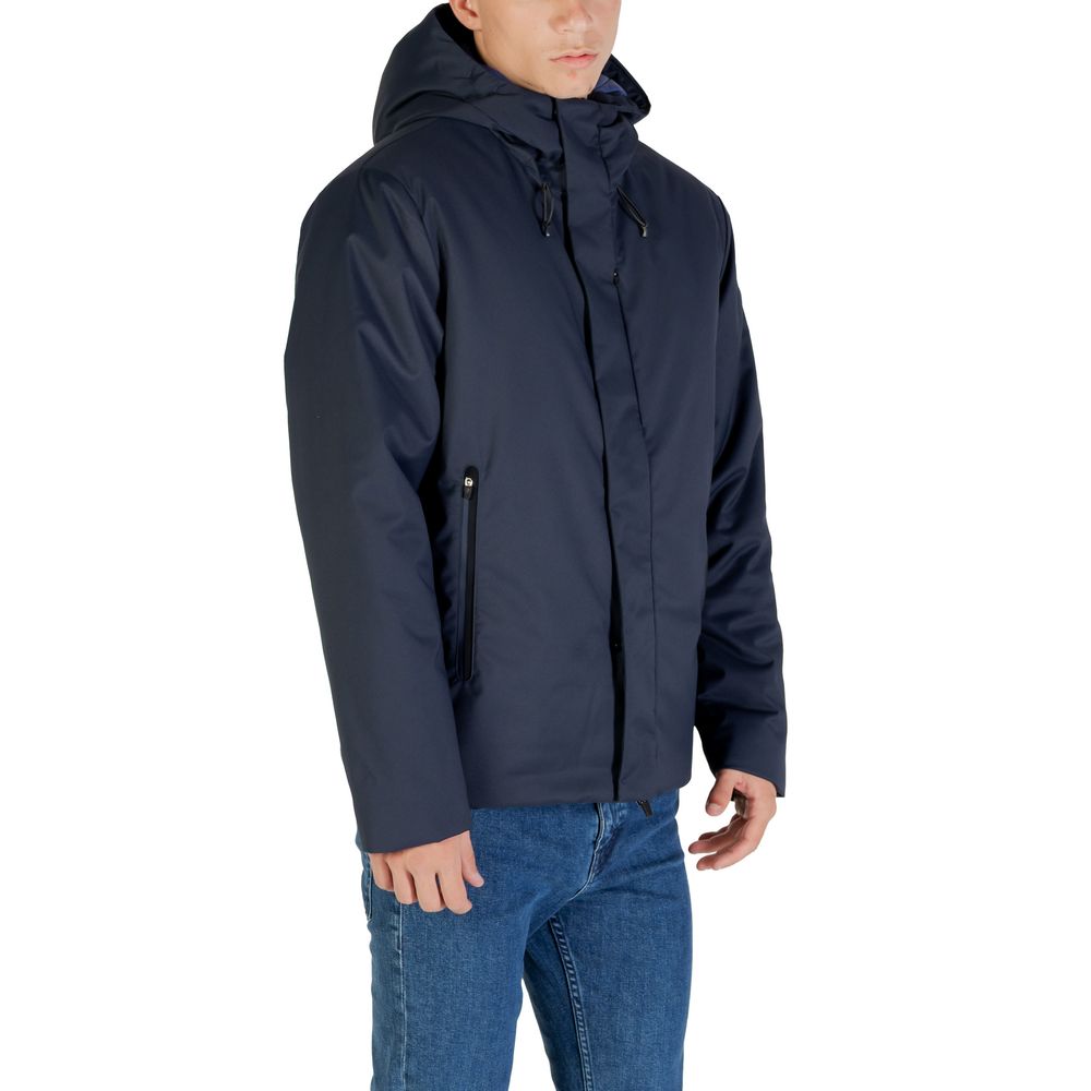 Manteau EA7 Emporio Armani homme Caban en polyester bleu – EA-16867500010 - HBPS Beauty & Fashion