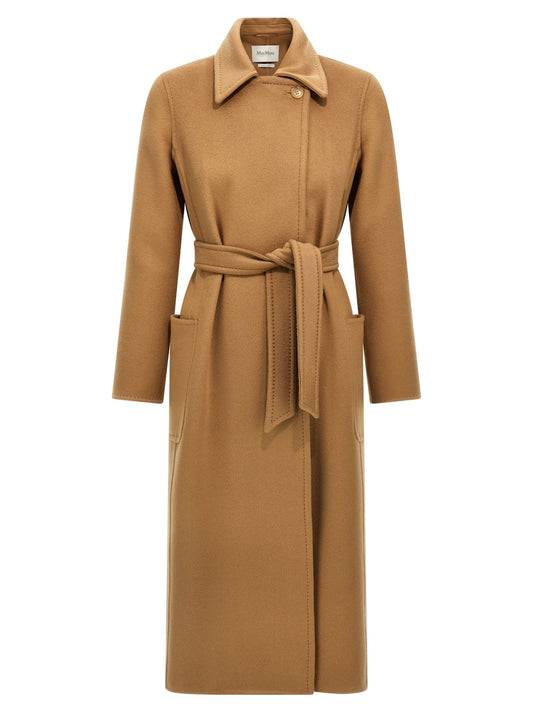 Manteau long Max Mara femme Artur en cachemire marron – MA-304745 - HBPS Beauty & Fashion