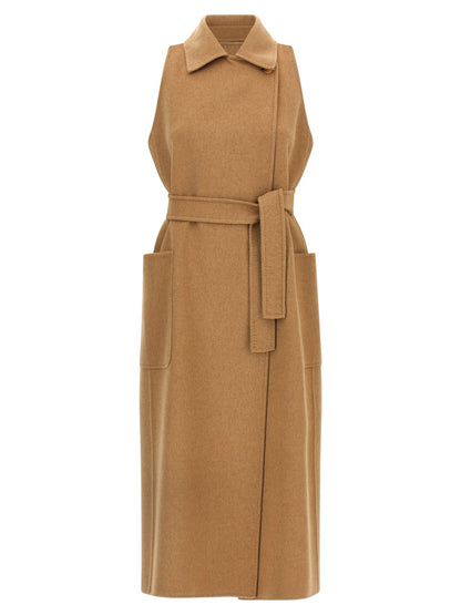 Manteau Max Mara femme Berlina en laine de chameau beige – MA-324431 - HBPS Beauty & Fashion