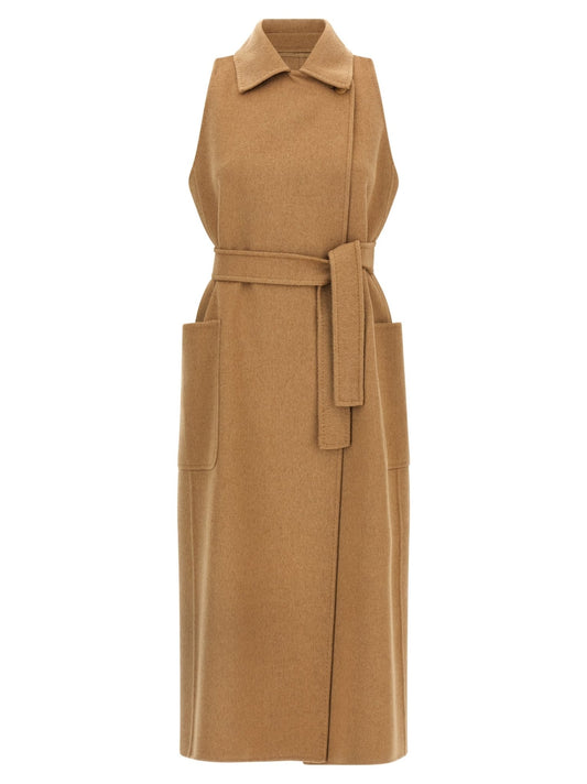 Manteau Max Mara femme Berlina en laine de chameau beige – MA-324431 - HBPS Beauty & Fashion