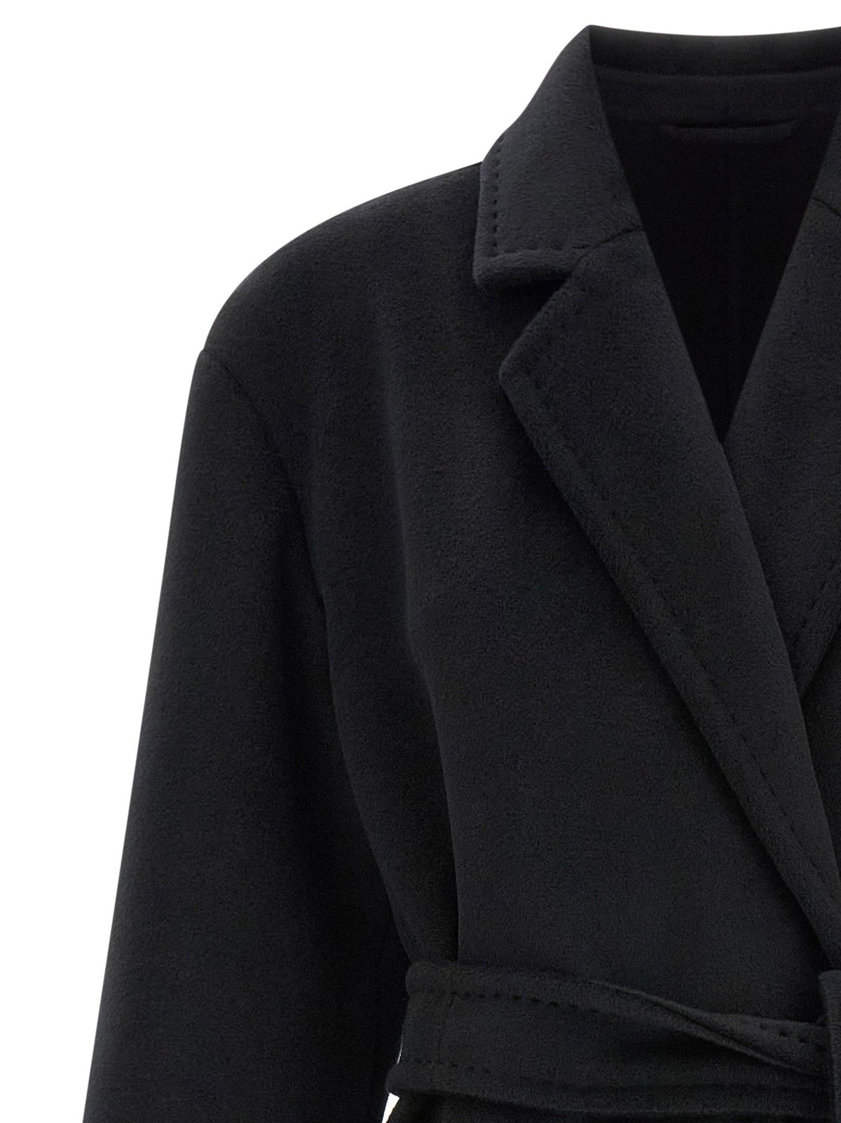 Manteau Max Mara femme Giambo en laine noir – MA-344632 - HBPS Beauty & Fashion