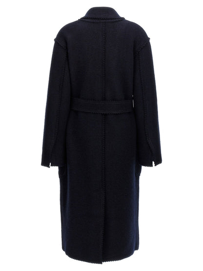 Manteau Max Mara femme Jene en laine bleu – MA-298665 - HBPS Beauty & Fashion